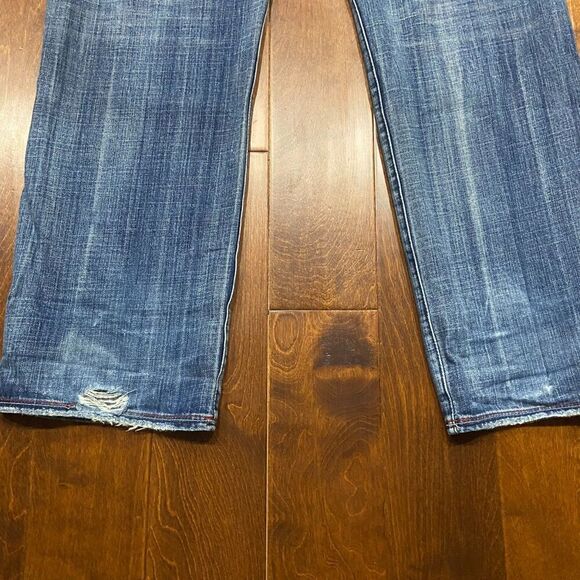 LRG Lifted Research Group Relaxed Dual Tone Denim Blue Jeans Mens Size W38 x L34 - Picture 5 of 9